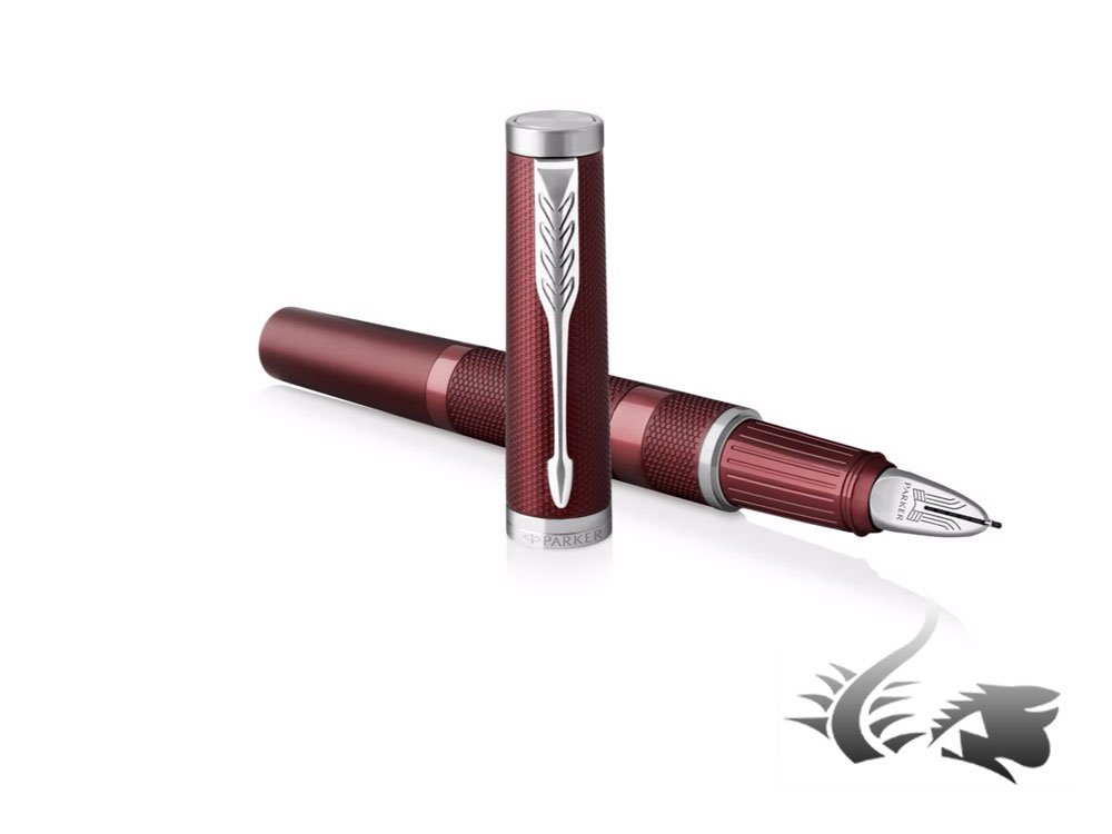 Premium Parker Ingenuity 5th Technology Ballpoint Pen - Deluxe Black & Red Design, Medium Point with Black Ink Refill - Ideal for Business Professionals, Gift Giving & Luxury Writing Experience