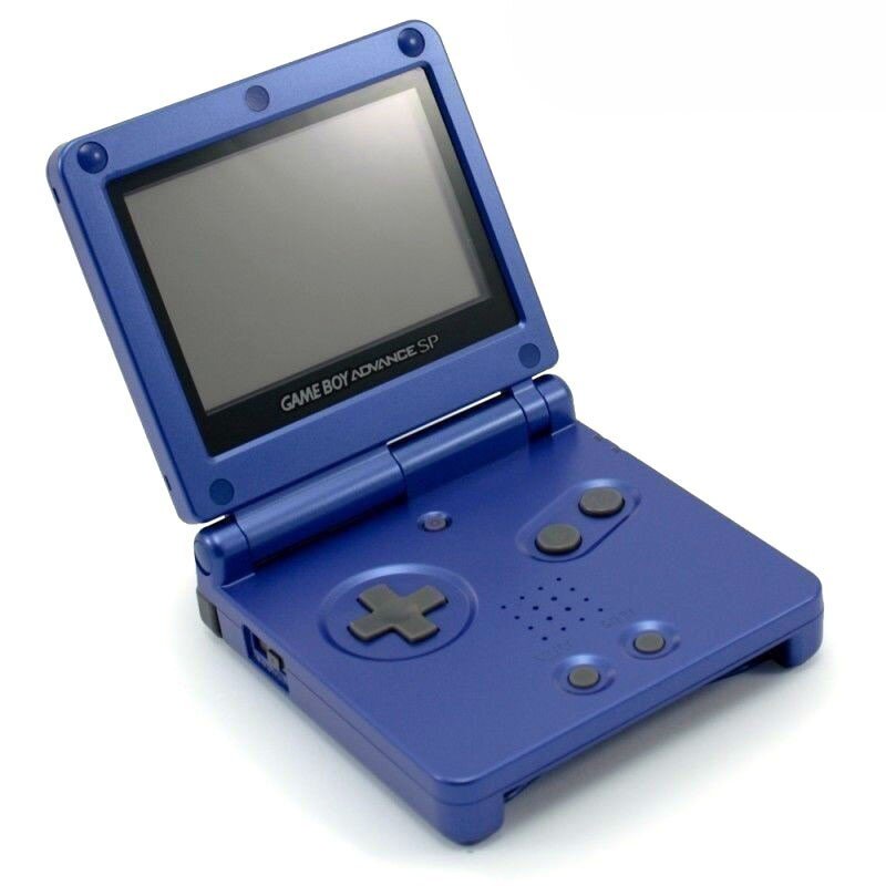 Game Boy Advance SP Cobalt Blue - Retro Handheld Gaming Console for Kids & Adults - Perfect for Travel, Commuting & Nostalgic Gaming