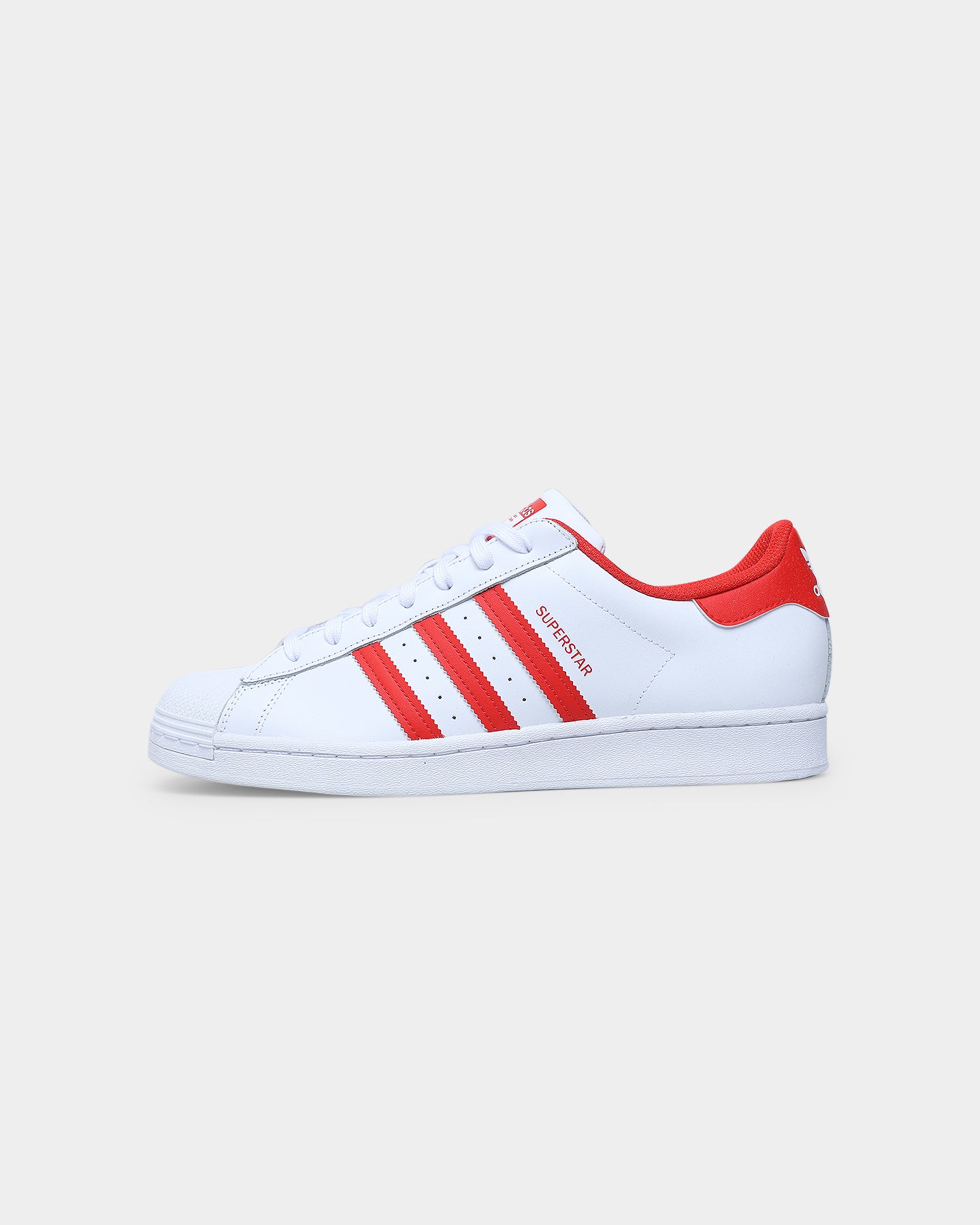 Adidas Superstar Sneakers - Cloud White & Vivid Red | Classic Low-Top Shoes for Men & Women | Perfect for Casual Wear, Street Style & Everyday Comfort