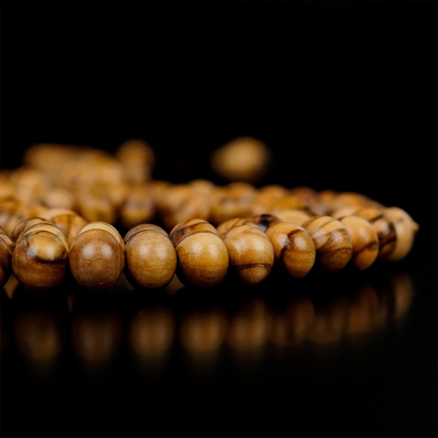 Premium Islamic Tasbeeh Prayer Beads - Handcrafted Light Brown Olive Wood Muslim Rosary for Dhikr & Meditation | Perfect for Daily Worship, Spiritual Gifts & Islamic Decor