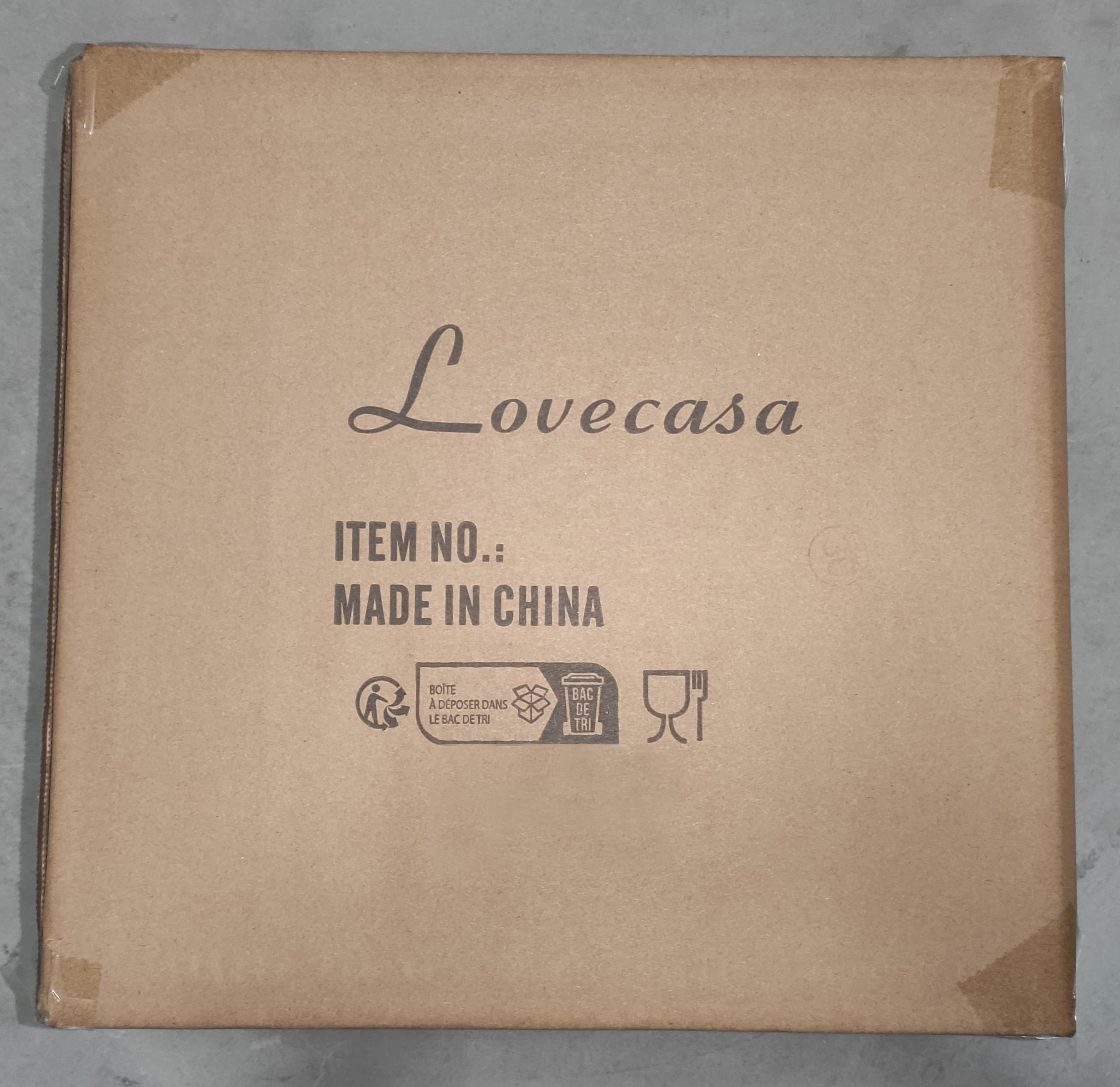 LOVECASA 6-Piece White Porcelain Dinner Plates Set - 10.5