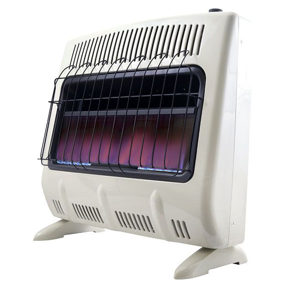 Mr. Heater F299731 30,000 BTU Vent Free Blue Flame Natural Gas Heater - Indoor Space Heater for Garage, Basement & Large Rooms - Safe & Efficient Heating Solution