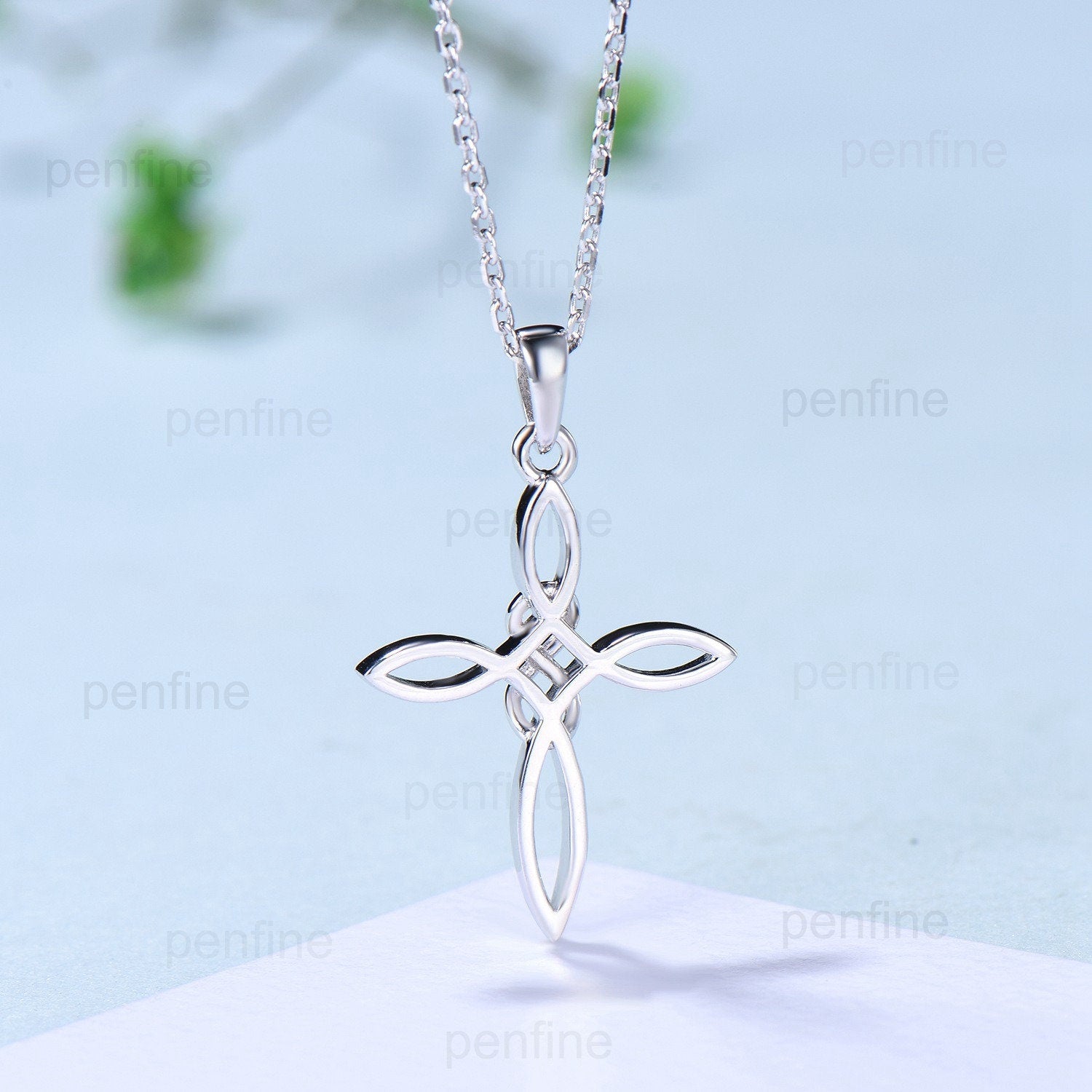 Viking Necklace for Women - 14K & 18K Solid Gold & Rose Gold Minimalist Pendant - Personalized Norse Jewelry with Celtic Cross Design - Perfect for Everyday Wear, Gifts & Viking-Themed Events