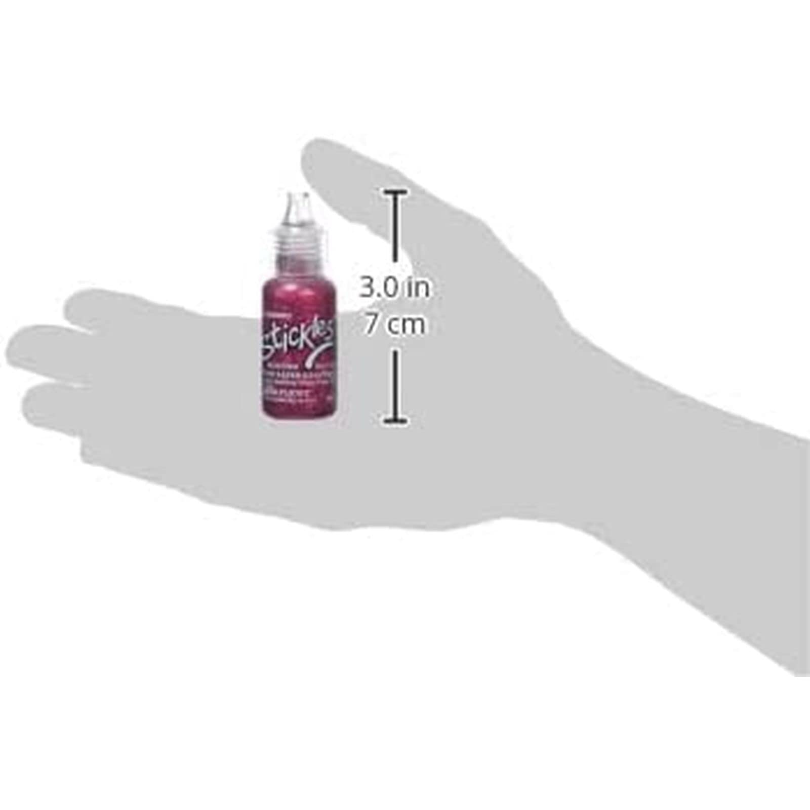 Cranberry Stickles Glitter Glue 0.5 oz - Red Glitter Craft Glue for Scrapbooking, DIY Cards, and Holiday Decorations