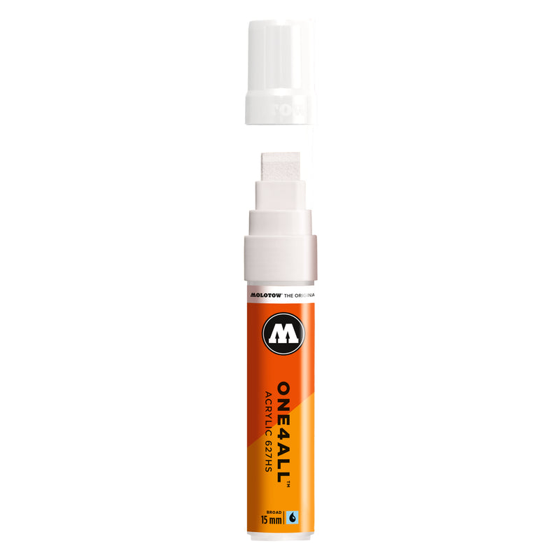 Molotow One4All 627HS 15mm Broad Tip Marker - Premium Acrylic Paint Marker for Artists, DIY Crafts, Graffiti & Signage - Vibrant Colors, Quick-Drying, Waterproof & UV-Resistant