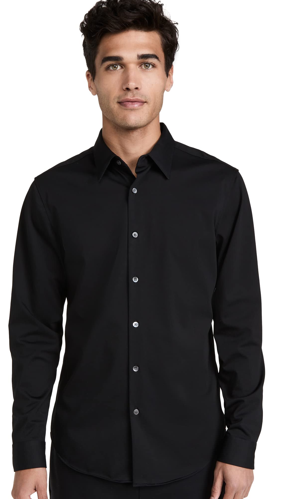 Theory Men's Sylvain Structured Shirt - Slim Fit Dress Shirt for Business & Formal Wear | Premium Cotton Button Down for Office, Wedding & Special Occasions
