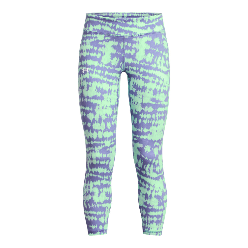 Under Armour Girls' Printed Motion Crop Top - Breathable & Moisture-Wicking Athletic Shirt for Running, Yoga & Sports Training