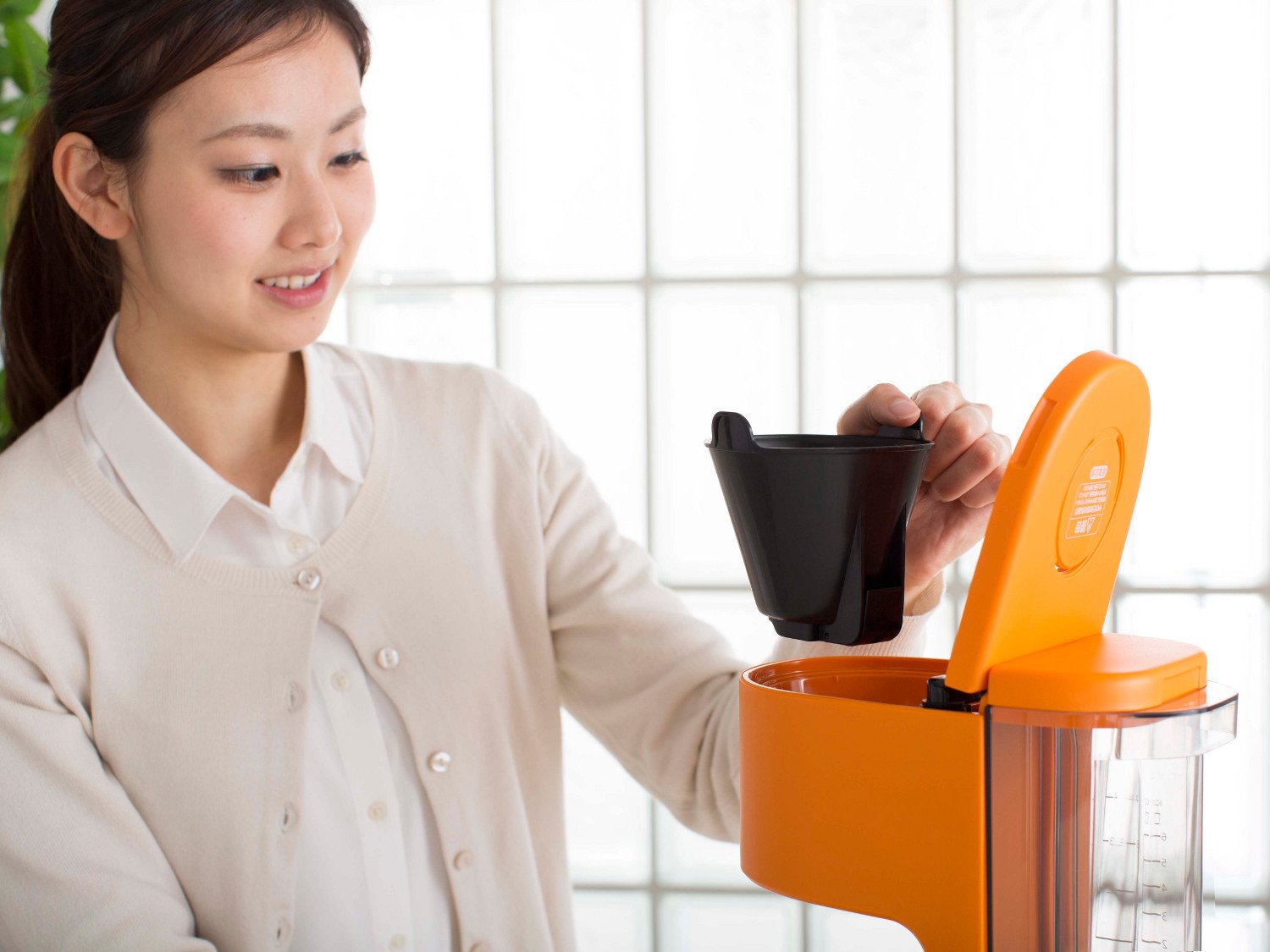 Premium Stainless Steel Tiger Coffee Maker - 6 Cup Server with Orange Handle for Home & Office Use | Perfect for Brewing Fresh Coffee Daily