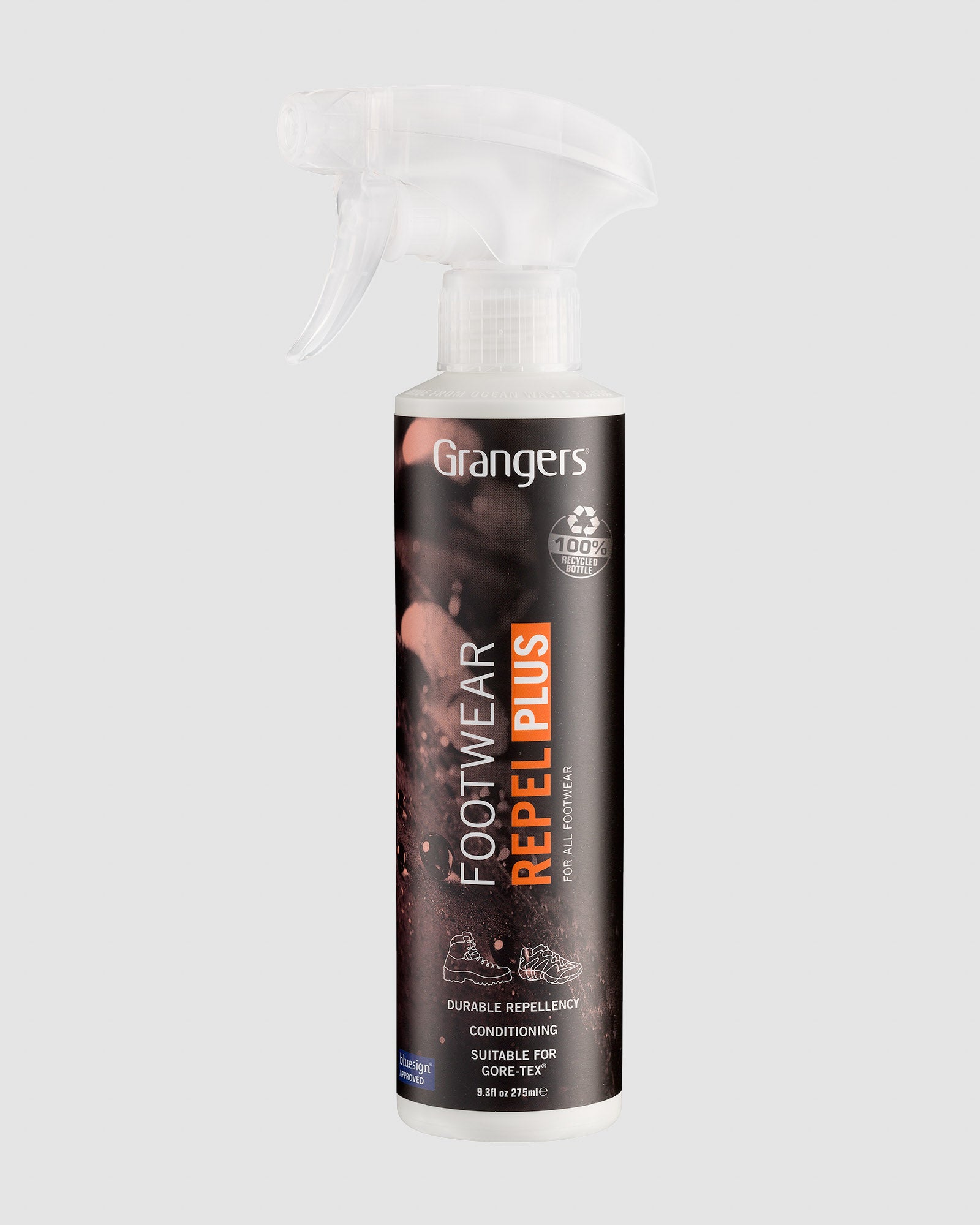 Grangers Footwear Repel Plus Waterproof Spray - Colorless Shoe Protector for Hiking Boots & Sneakers | Outdoor Gear & Daily Wear Protection