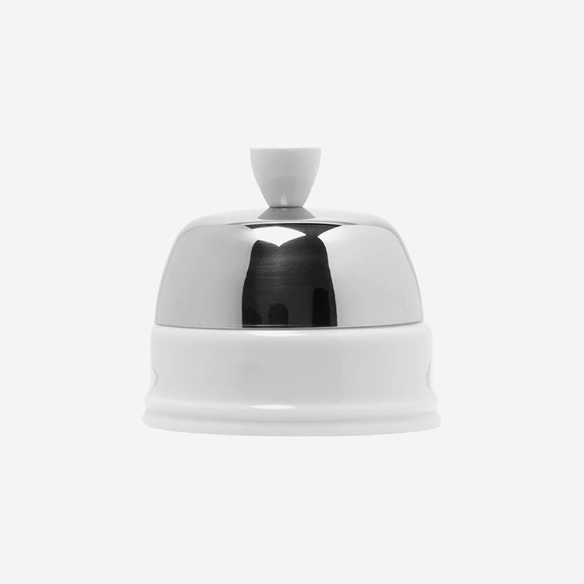 Guy Degrenne Salam Blanc Sugar Bowl with Lid - 28 cl Capacity - Elegant Tableware for Tea, Coffee & Dessert Serving