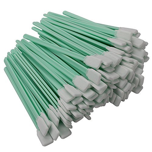 100pcs Gun Cleaning Swabs with Rectangular Head - Printer Head Cleaner for Epson, HP, Mutoh, Mimaki - Perfect for Disk Drives, Inject Printers & Firearm Maintenance
