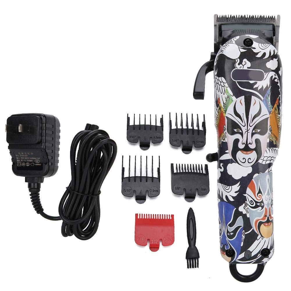 Eecoo Professional Rechargeable Cordless Hair Clipper - Retro Oil Head Electric Trimmer with 5 Guide Combs for Men, Women & Kids | Perfect for Home Haircuts, Barber Styling & Family Grooming