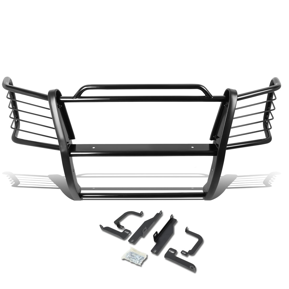 DNA Motoring GRILL-G-011-BK Black Front Bumper Brush Grille Guard for 2003-2007 Chevy Silverado 2500HD/3500HD & Classic Models - Heavy Duty Off-Road Protection & Stylish Upgrade