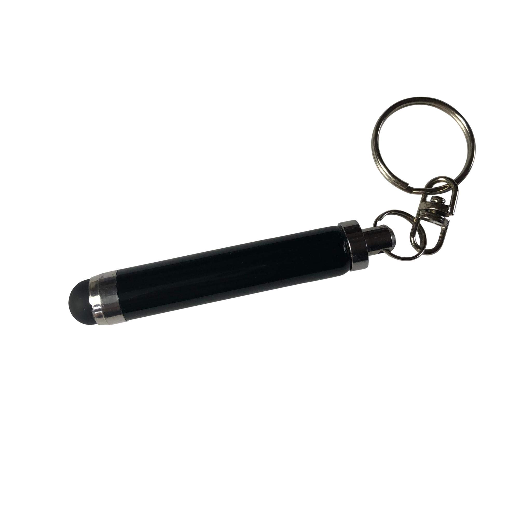 BoxWave Stylus Pen for Samsung Galaxy A52 - Bullet Capacitive Stylus with Keyring Loop, Precise Touch Screen Stylus for Galaxy A52 Smartphone - Jet Black - Perfect for Drawing, Note-Taking & Gaming