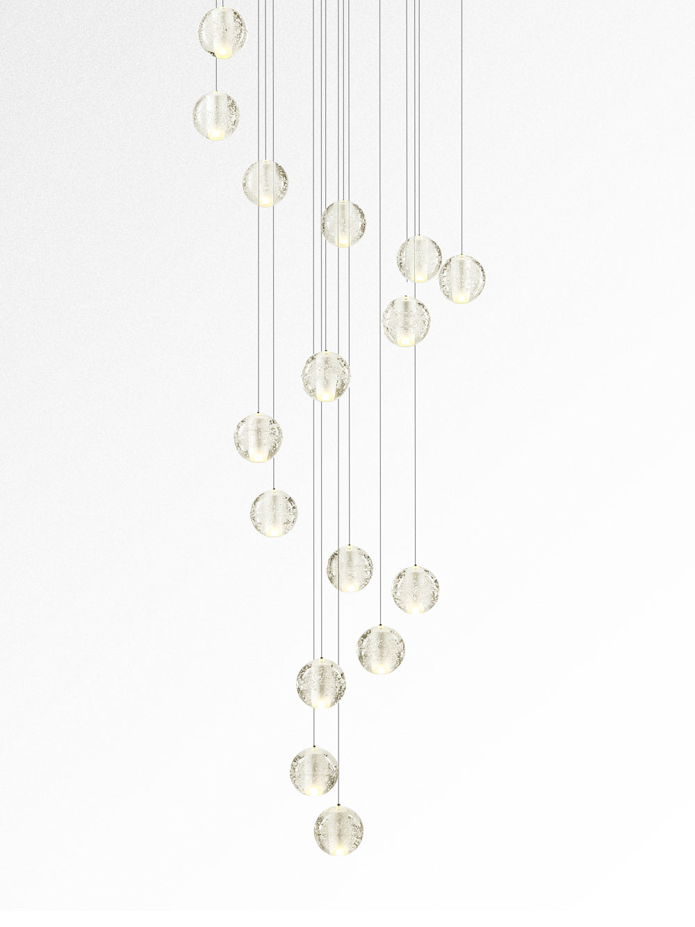 Elegant Ball Crystal Pendant Light - Modern Chandelier for Dining Room, Bedroom & Living Room Decor - Dimmable LED Hanging Light Fixture