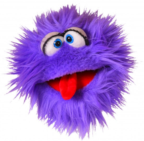 Fluffy Purple 20cm Hand Puppet - Soft Plush Animal Toy for Kids Storytelling & Role Play (Code 151) | Perfect for Classroom Activities, Birthday Gifts & Interactive Play