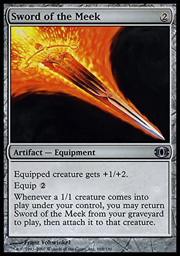 MTG Magic: The Gathering - Sword of The Meek (165) Future Sight FUT - Rare Trading Card for Collectors & Players - Perfect for MTG Deck Building & Strategy Games