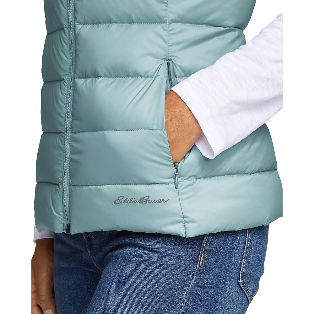 Eddie Bauer Women's CirrusLite Down Vest - Lightweight Packable Puffer Vest for Outdoor Hiking, Camping & Travel | Warm Winter Insulation Layer
