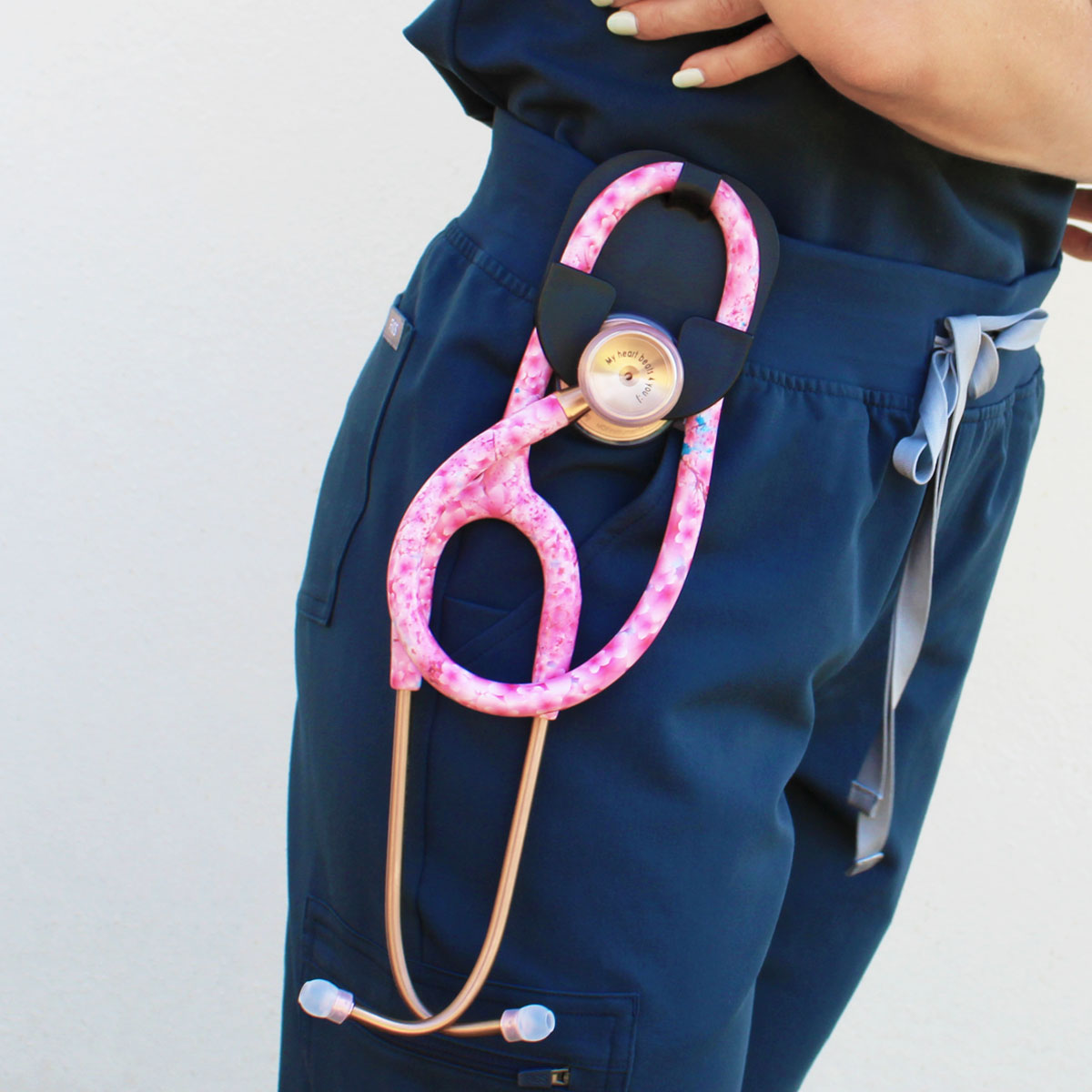 ProCardial® Titanium Cardiology Stethoscope - Premium Rose Gold & Sakura Design for Medical Professionals | Ideal for Doctors, Nurses & Healthcare Workers in Hospitals & Clinics