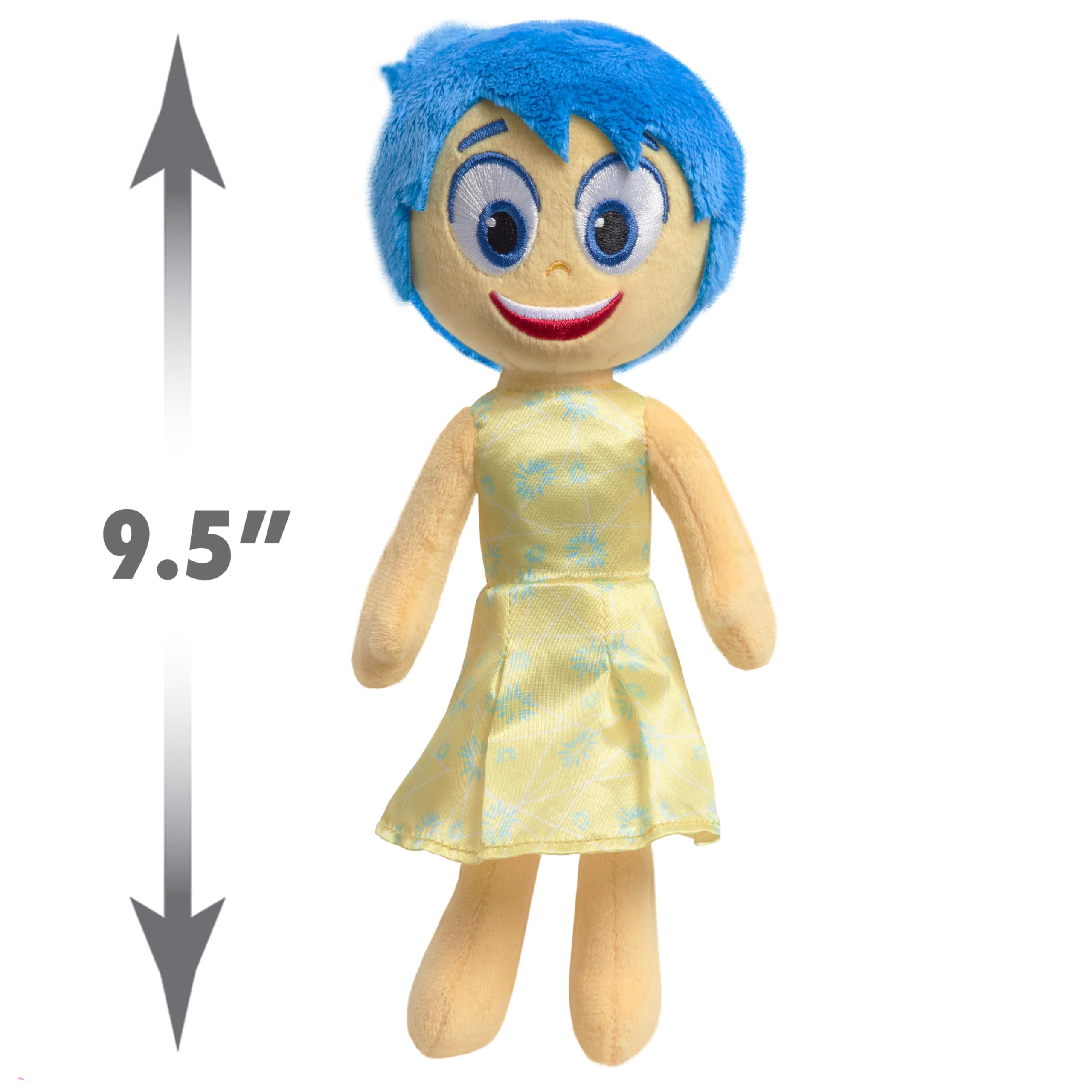 Inside Out 2 Joy Plush Toy - Soft Stuffed Animal for Kids Ages 3+ | Disney Pixar Movie Character | Perfect for Playtime, Birthday Gifts & Emotional Learning