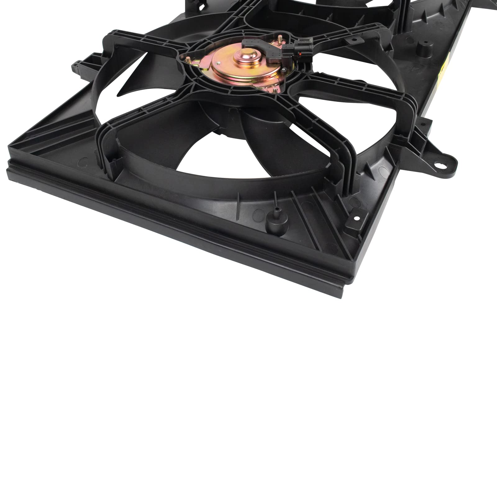 TRQ Radiator Dual Cooling Fan Assembly Compatible with 2002-2006 Nissan Altima NI3115116 - High Performance Cooling System Replacement Part for Engine Overheating Prevention - Perfect for Summer Driving & Heavy Traffic Conditions