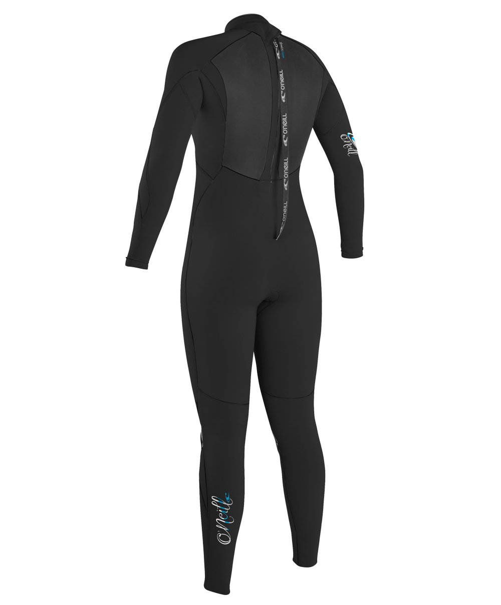 O'Neill Women's Epic 4/3mm Back Zip Full Wetsuit for Surfing, Diving & Water Sports - Thermal Neoprene Suit with Comfort Fit