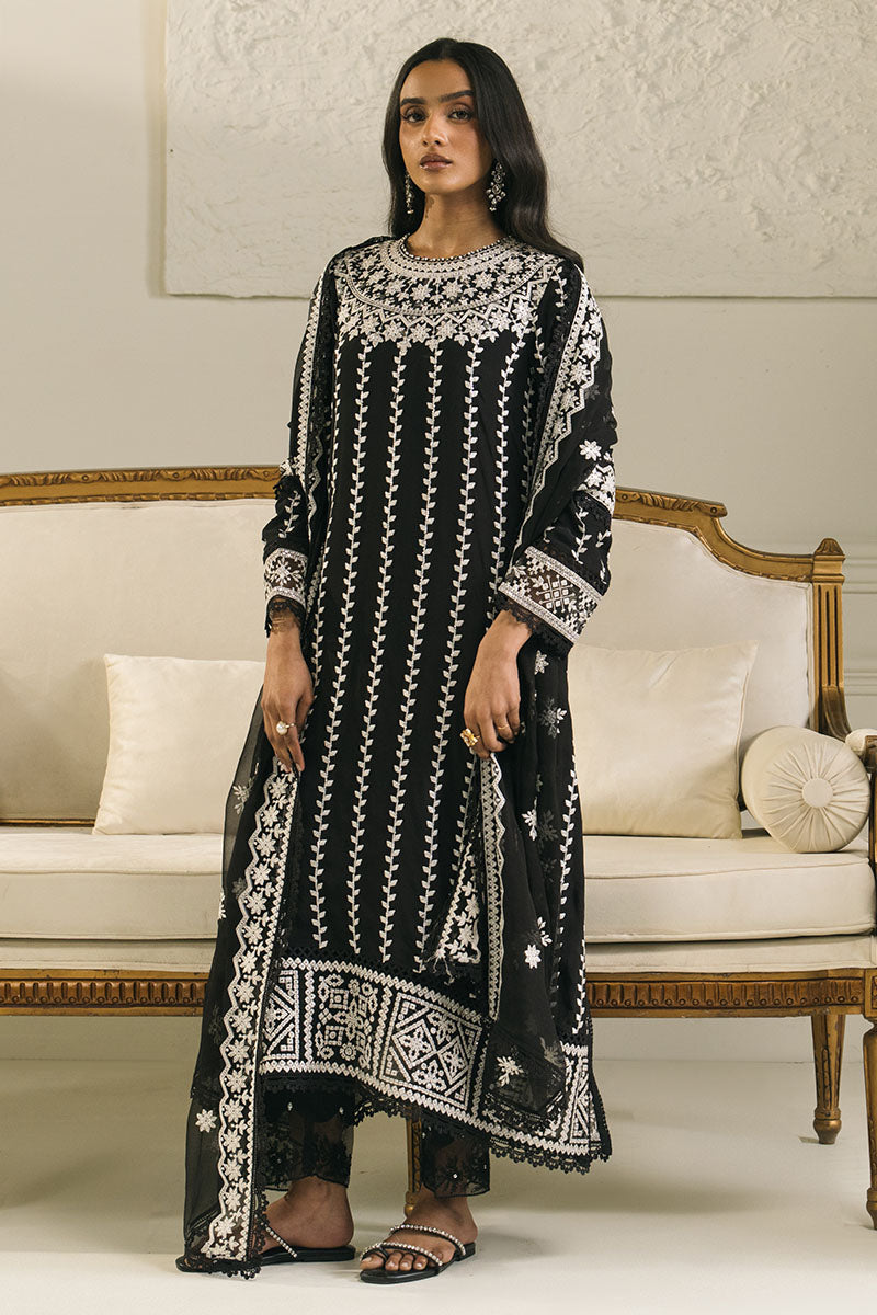 Midnight Star 2-Piece Set (Shirt & Dupatta) - Elegant Ethnic Outfit for Women | Perfect for Weddings, Parties & Festive Occasions
