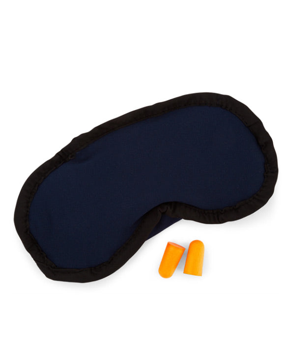 Tosca Microbead Eye Mask for Puffiness & Dark Circles - Navy Blue Cooling Gel Eye Pads for Relaxation & Stress Relief - Perfect for Travel, Work & Home Use