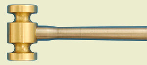 FLAT HEAD BRASS HAMMER - Heavy Duty Brass Hammer for Woodworking, Metalworking & Jewelry Making - Perfect for Craftsmen, DIY Projects & Professional Use