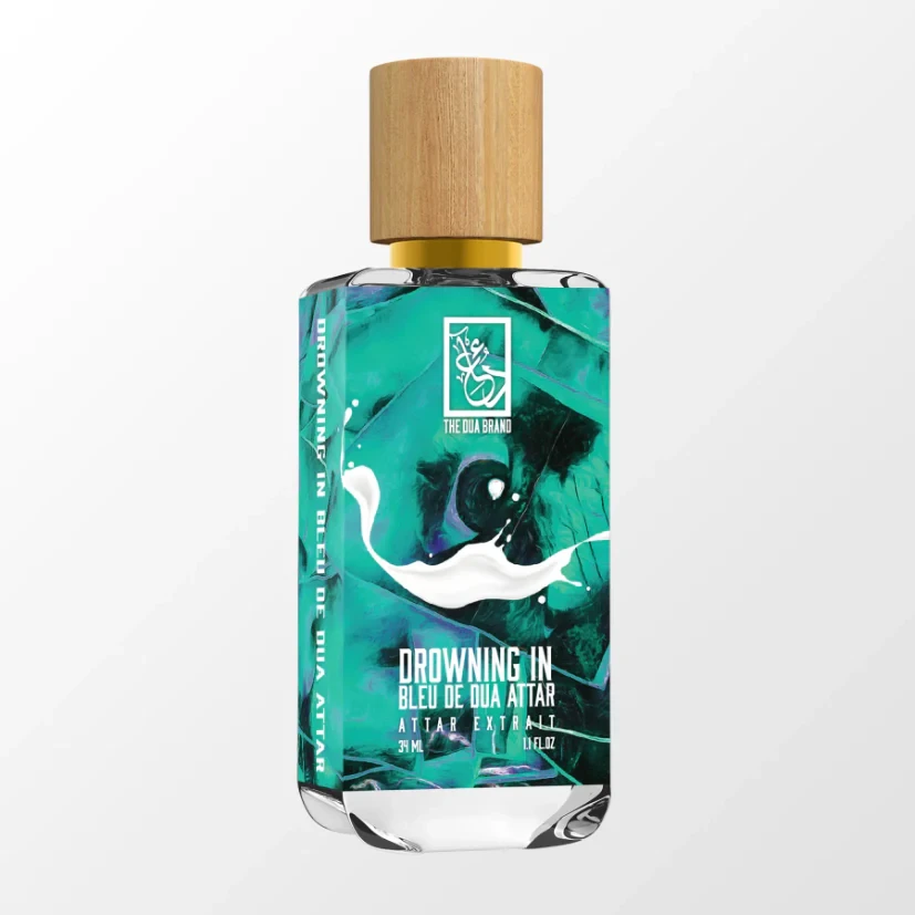 Drowning in Bleu de Dua Attar - Premium Perfume Oil for Men & Women | Long-Lasting Fragrance for Date Night, Special Occasions & Daily Wear