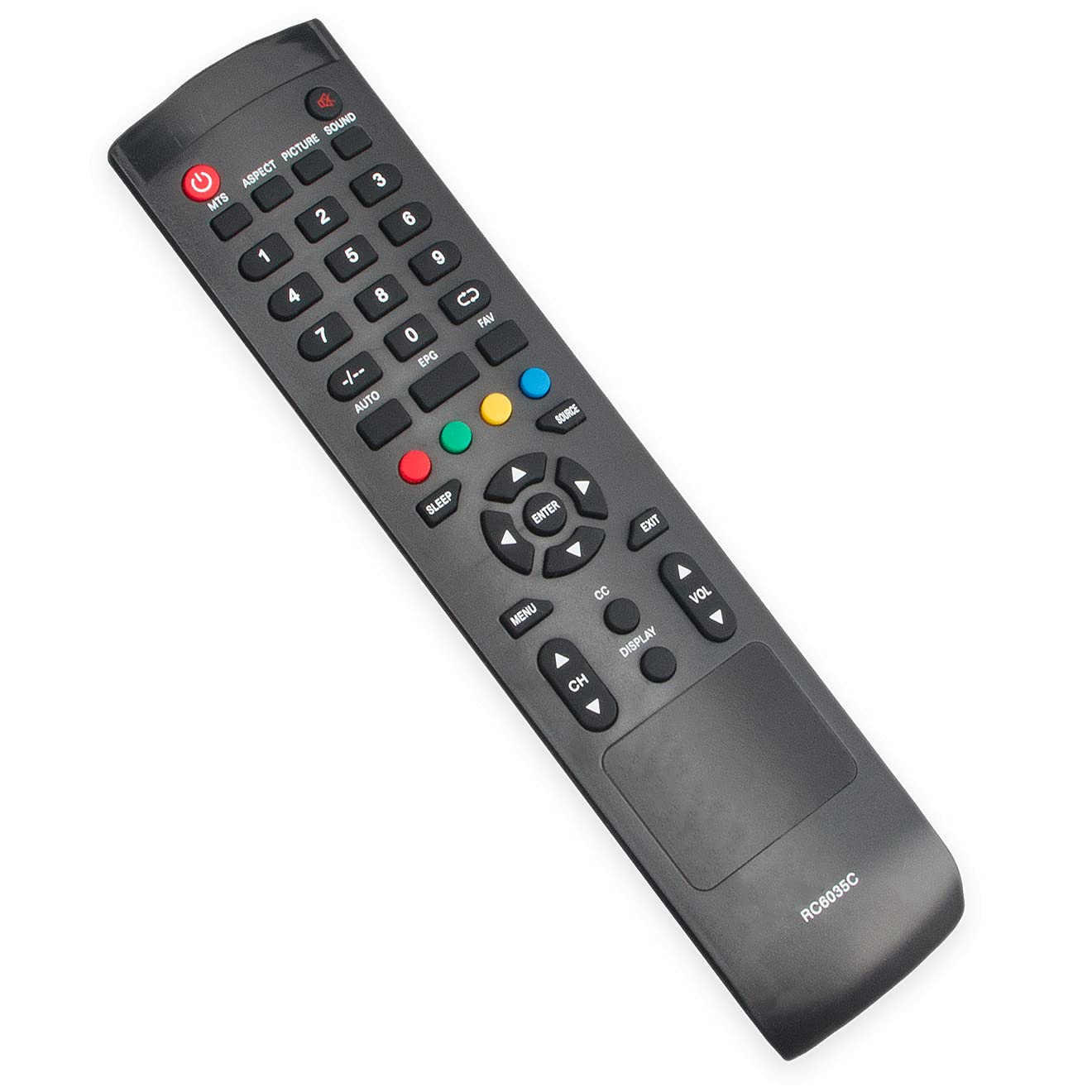 Replacement Remote Control for Cielo TV LED LCD HDTV - Compatible with RC6010C, TE24T7H, TE247AH-GY, TE247AH-PK-PR Models - Perfect for Home Entertainment & TV Setup