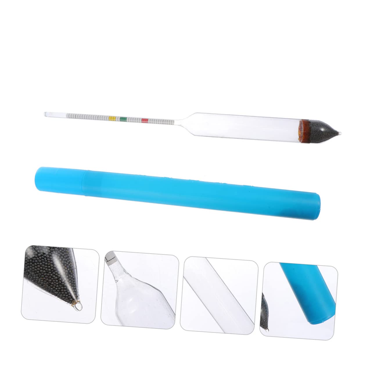 POPETPOP Professional Aquarium Saltwater Hydrometer - Fast & Accurate Salinity Tester for Marine Fish Tanks | Easy to Use | Perfect for Reef Tanks, Saltwater Aquariums & Breeding Environments