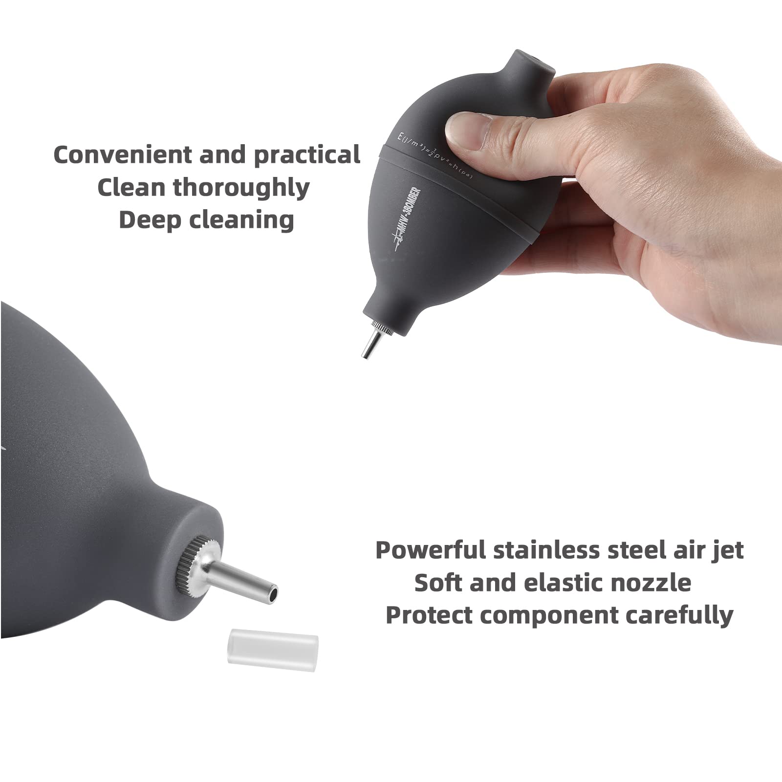 MHW-3BOMBER Air Blower - Powerful Dust Blower for Coffee Grinders, Cameras, Keyboards & Watches | Powder Air-Move Cleaning Tool AB5820 | Perfect for Home, Office & Workshop Use