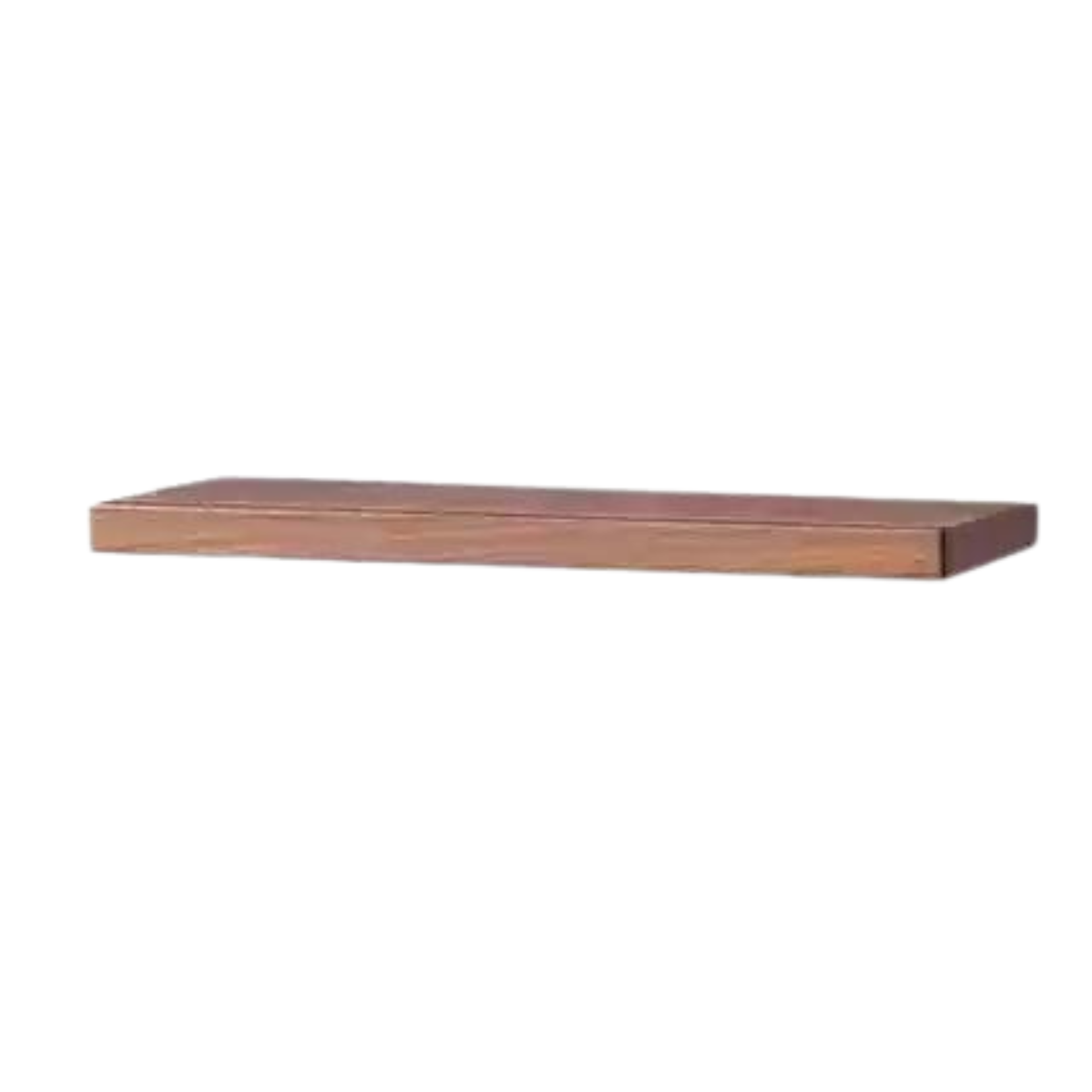 Solid Oak and Black Walnut Wood Wall Shelf - Handcrafted Rustic Floating Shelves for Living Room, Kitchen, Bathroom Decor | Durable Natural Wood Storage Solution for Home Organization