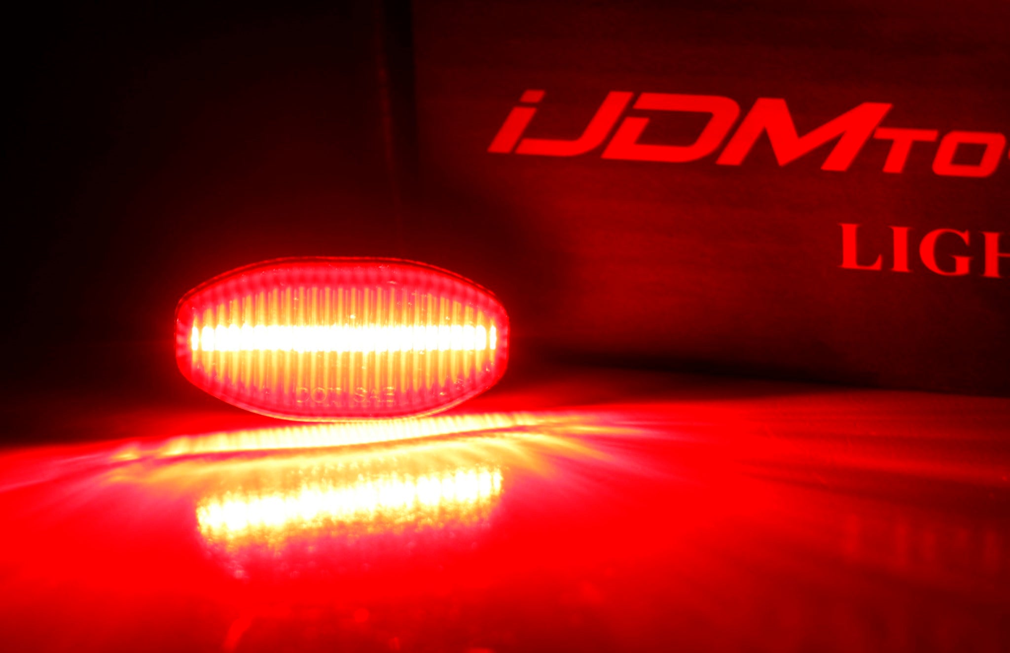 12 SMD Red LED Clear Lens Rear Bumper Tailgate Sidemarker Lights for Ford Raptor F150 F250 - Waterproof Durable Marker Lights for Off-Roading, Night Driving & Vehicle Customization