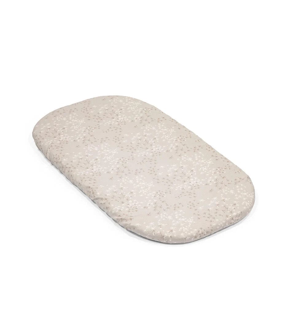 Stokke Snoozi Fitted Sheet 2 Pack - Dandelion Beige & Vanilla Cream | Soft Baby Crib Sheets for Stokke Sleepi Bassinet | Perfect for Nursery, Daycare & Travel