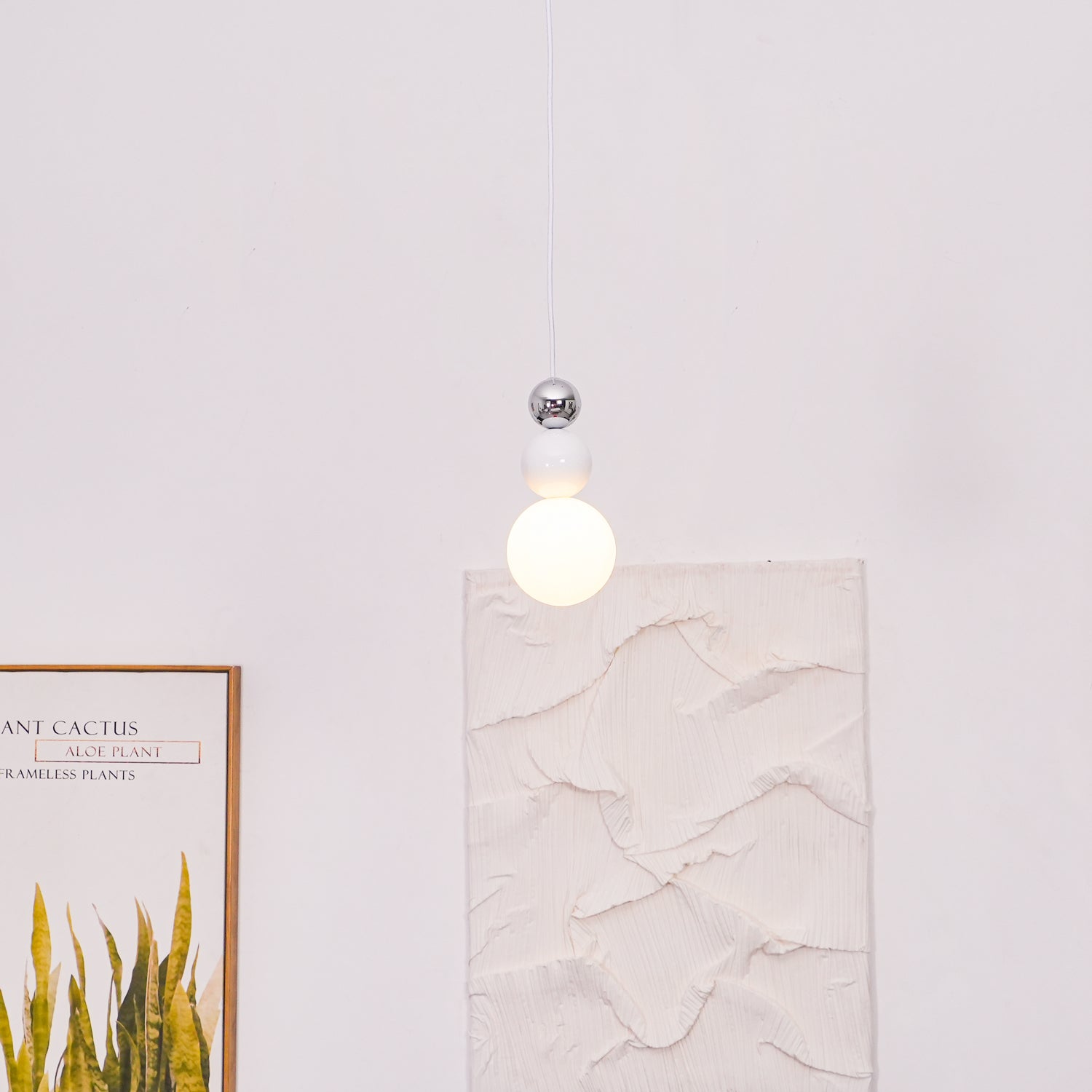 Modern Acrylic Three Ball Pendant Light - Stylish Hanging Chandelier for Dining Room, Kitchen Island, Bedroom & Living Room Decor