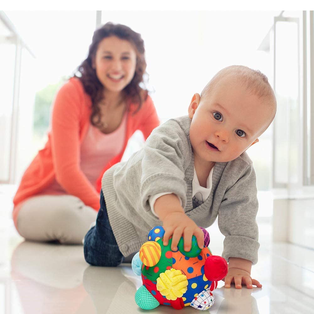 Baby Musical Shake & Dance Ball Toy - Soft Sensory Developmental Bumpy Ball for Infants & Toddlers - Motor Skills Learning Toy for Early Childhood Development - Perfect for Playtime, Nursery & Sensory Play Activities