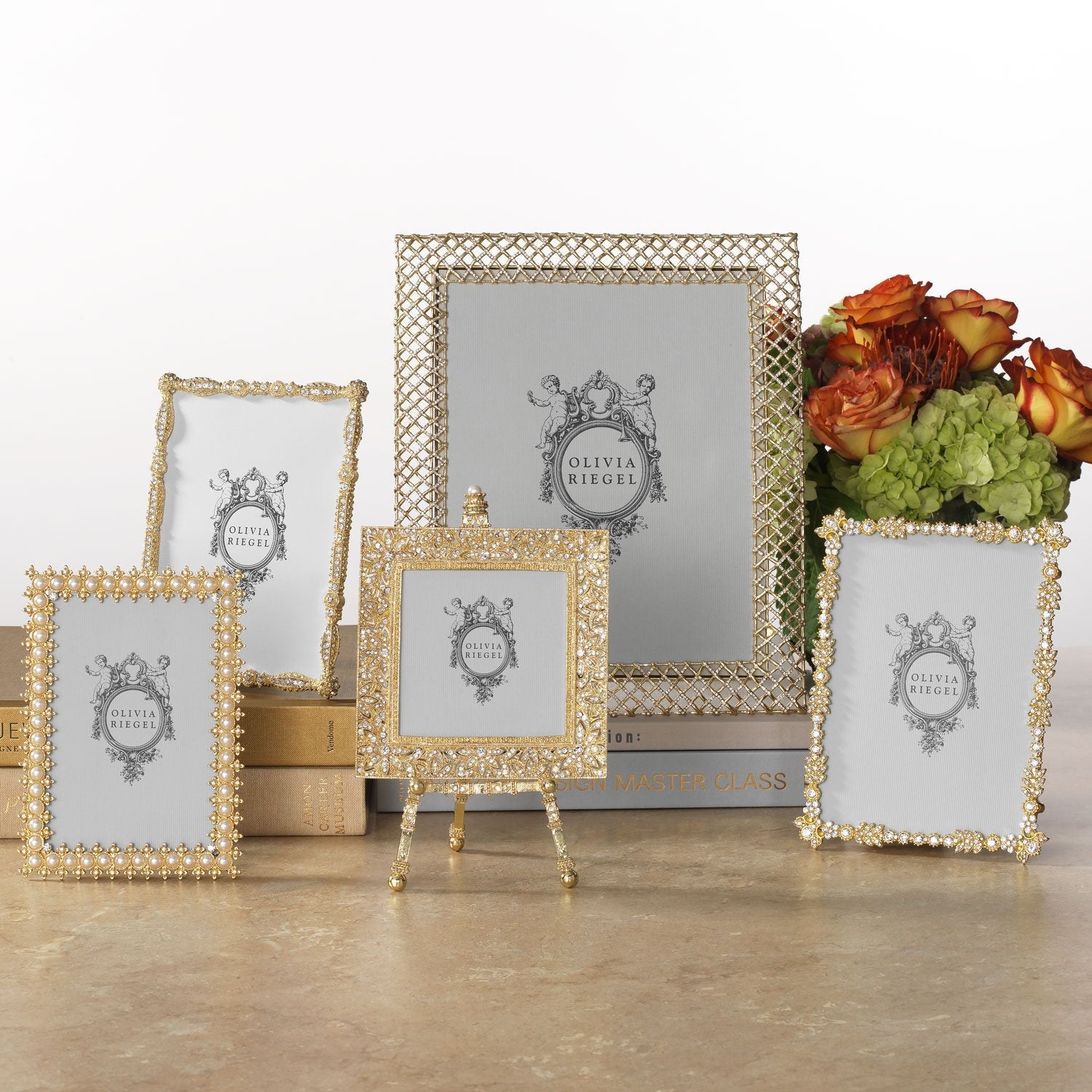 5x7 Gold Asbury Picture Frame - Elegant Home & Office Decor for Photos, Artwork, and Memorabilia Display