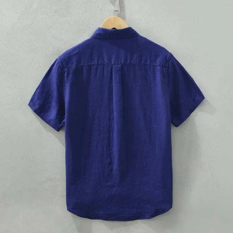 Antonio's Men's Loose Fit Short Sleeve Summer Shirt - Breathable Casual Button Down for Beach, Vacation & Outdoor Activities
