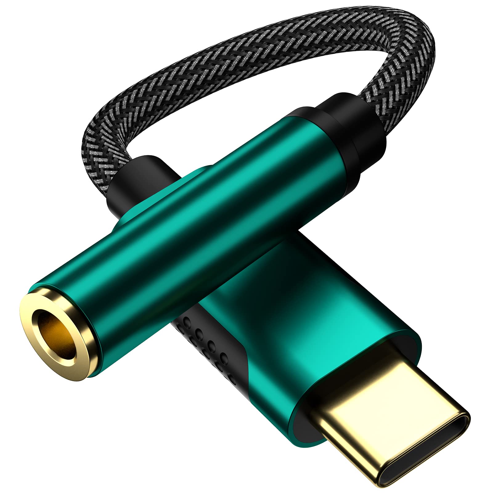 COOYA USB C to 3.5mm Headphone Adapter - Type C to Aux Audio Dongle for iPhone 16/15 Pro Max, iPad 10, Pixel 9/8/7, Samsung Galaxy S25 Ultra/S24/S23/S22/Flip6, OnePlus 13/12 - Stereo Earphone Connector for Music, Gaming & Calls