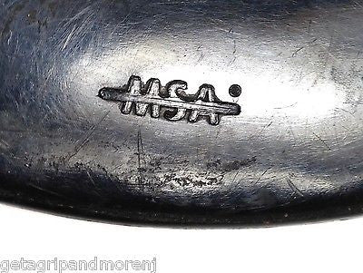 MSA Fire Helmet with Leather Badge & Adjustable Liner - Size 7 3/8 - Premium Firefighter Safety Gear for Emergency Rescue & Fire Protection