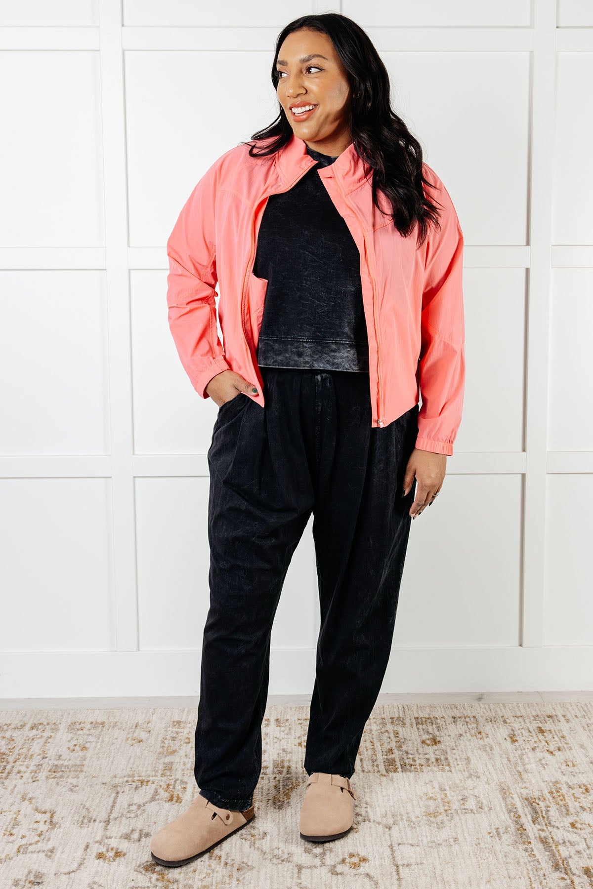 Limber Up Straight Leg Sweats in Black - Comfortable High Waist Jogger Pants for Women, Perfect for Yoga, Running, and Lounge Wear