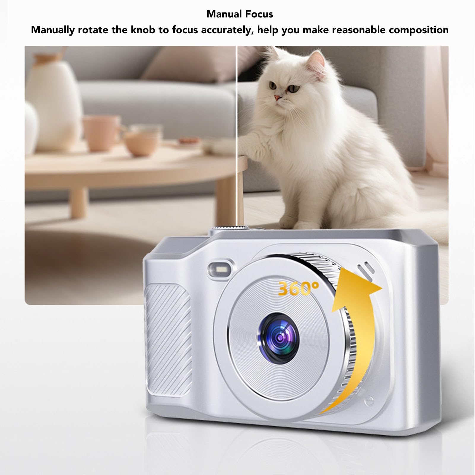 68MP Digital Camera with 1080P Video, 2.7