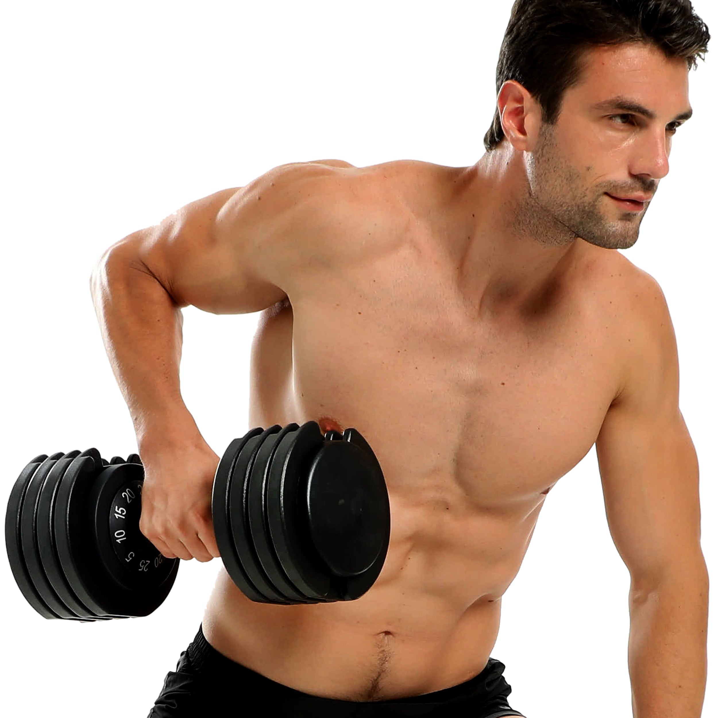 PRCTZ Adjustable Dumbbell Set - 25lb & 55lb Options for Home Gym, Strength Training & Weightlifting - Perfect for Full-Body Workouts, Muscle Building & Fitness Enthusiasts