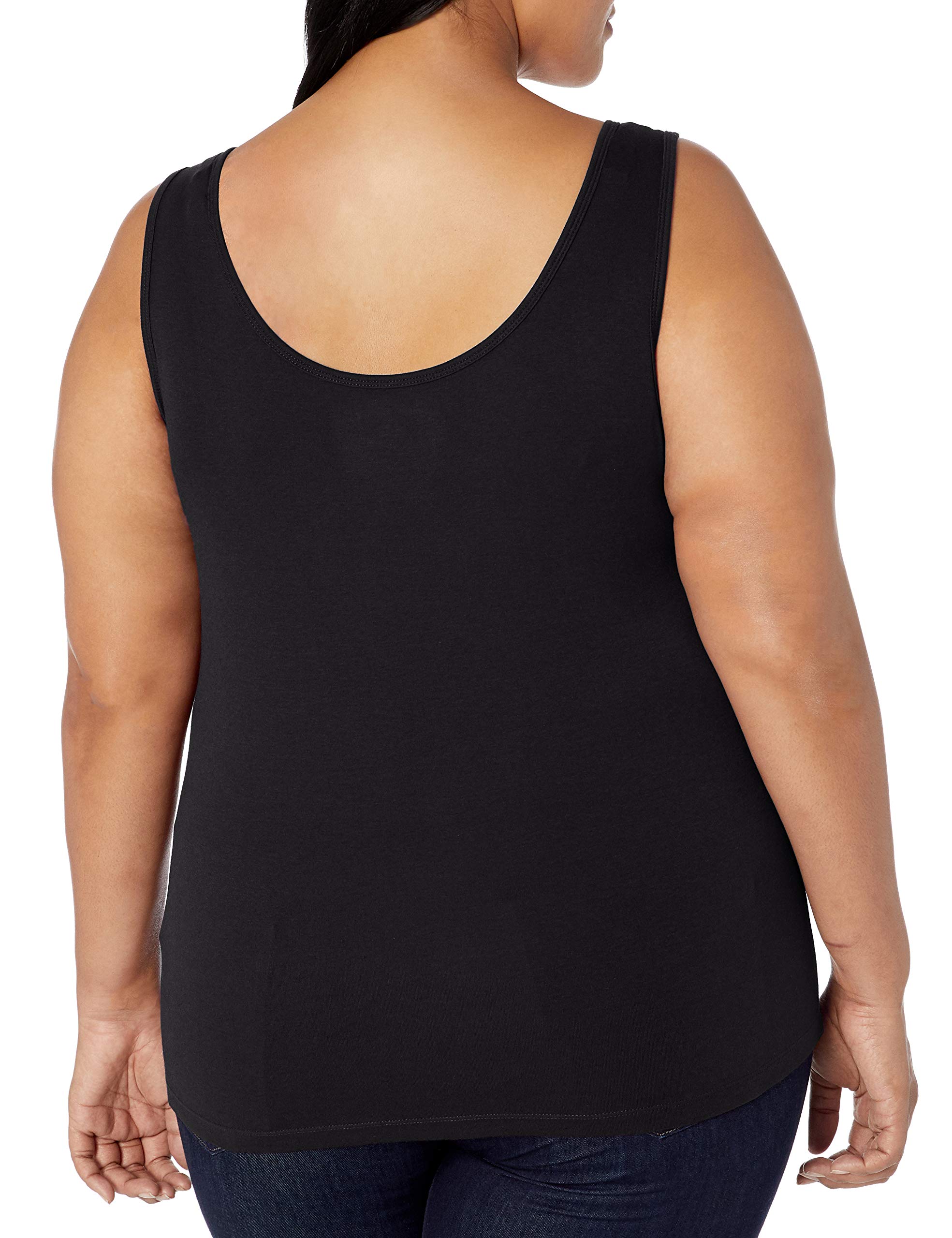 Amazon Essentials Women's Plus Size Tank Tops - 3 Pack Soft Breathable Casual Tops for Everyday Wear, Workout, Layering & Summer Outfits