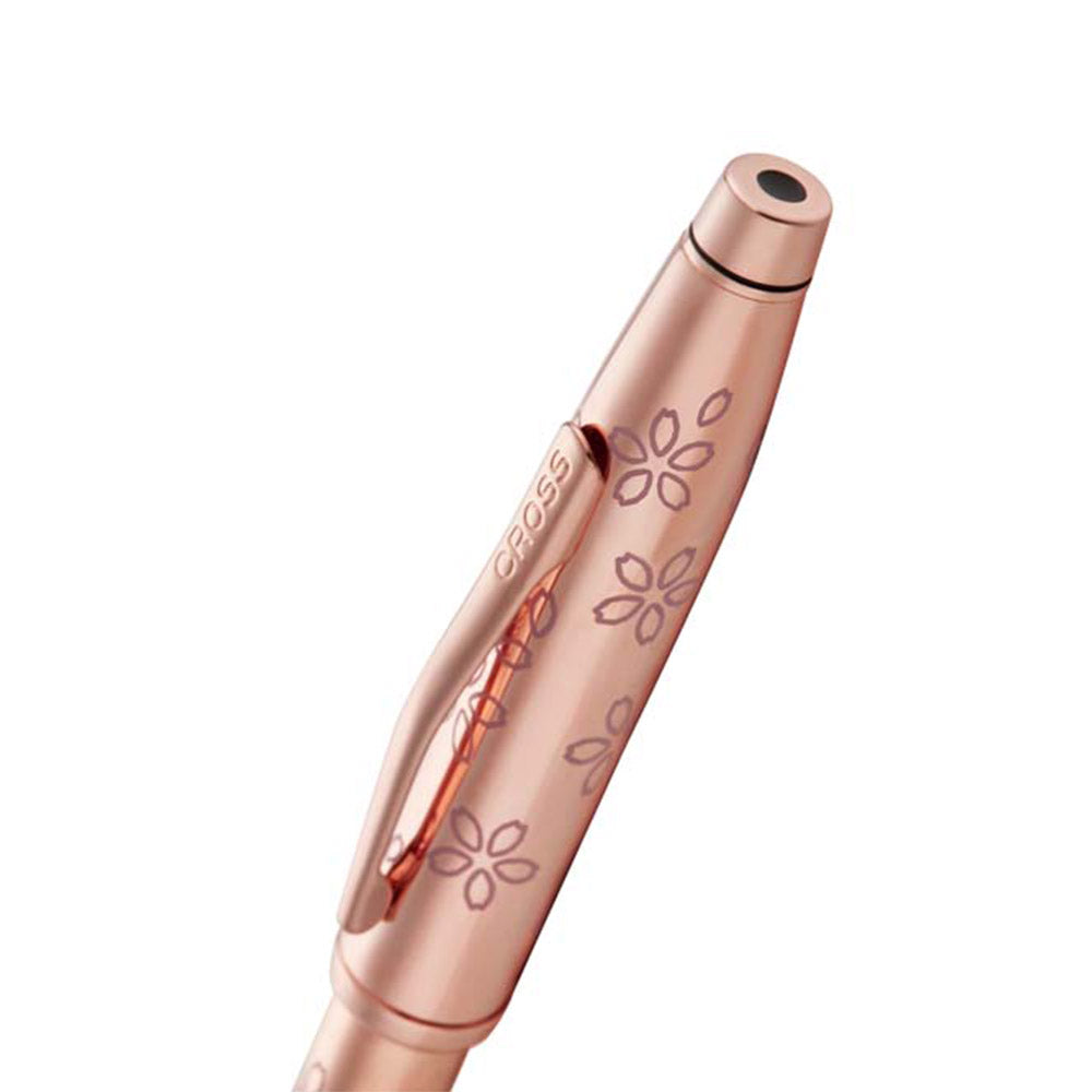 Cross Century II Cherry Blossom Rose Gold Plated Ballpoint Pen - Premium Writing Instrument for Business, Gifts & Luxury Collectibles - Perfect for Office, Journaling & Special Occasions