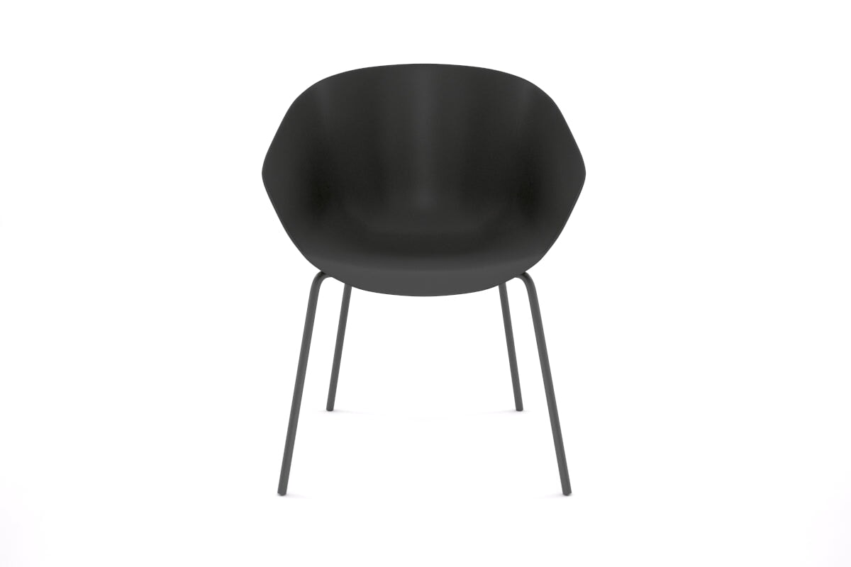 Teddy Plastic Tub Chair with 4 Leg Base - Comfortable and Stylish Seating for Kids' Room, Nursery, or Playroom