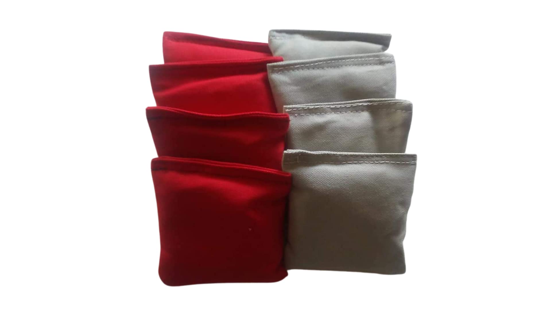 Premium 3 Inch Mini Cornhole Toss Bags - Red & Grey Set for Backyard Games, Tailgating, and Outdoor Fun - Perfect for Parties, BBQs, and Family Gatherings