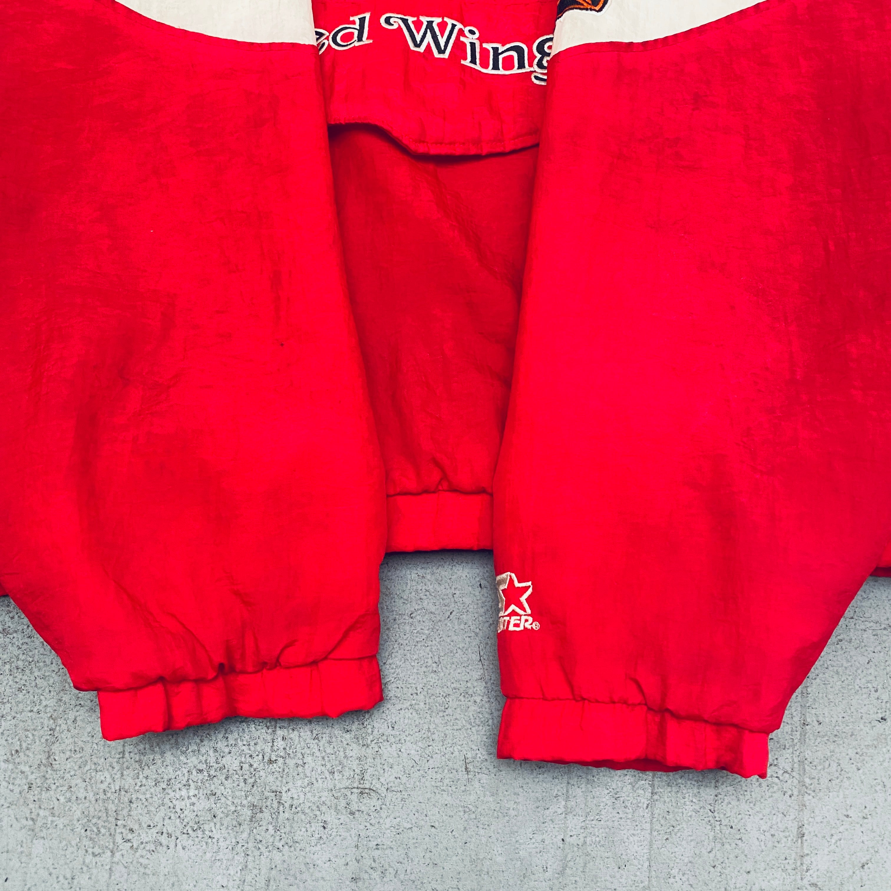Detroit Red Wings: 1990's 1/4 Zip Starter Breakaway Jacket (XL)